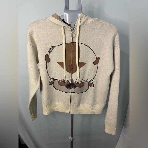 Avatar: The Last‎ Airbender Appa Women's Zip Knit Hoodie | Large - Picture 1 of 10